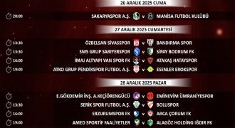 Trendyol 1. Lig'de 18-19. Hafta programları açıklandı       